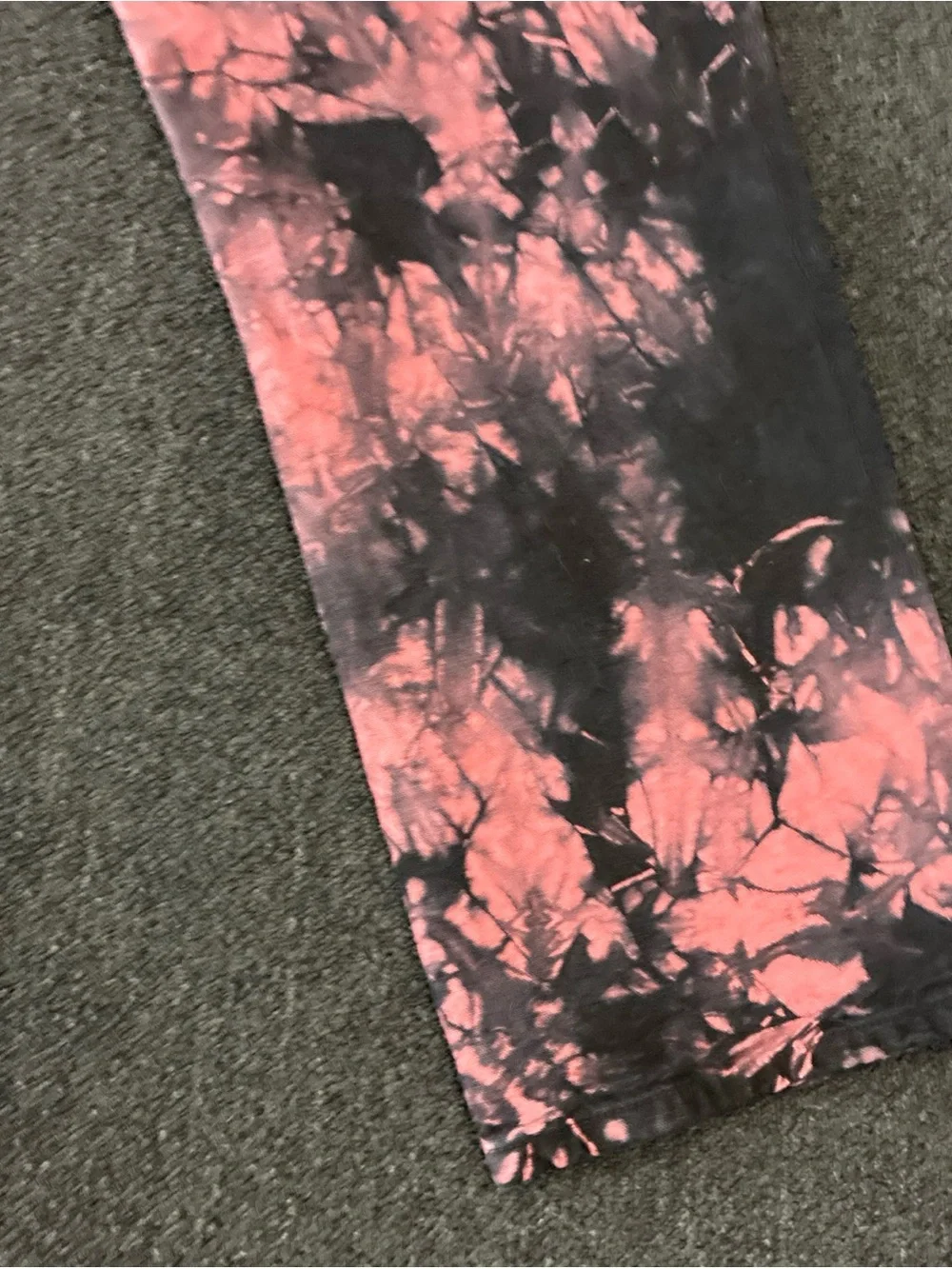 Men Market My Chemical Romance Jeans Black/Pink Tyedye Skater Grunge Goth SZ 34